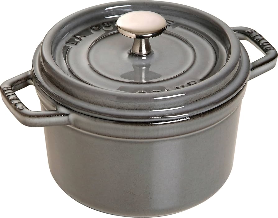STAUB LA COCOTTE 20cm グレー Amazon.com: STAUB 40509-304-0 Cocotte Round 20cm Graphite